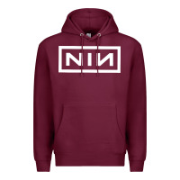 Burgundy nine inch Premium Hoodie - SnappyArt