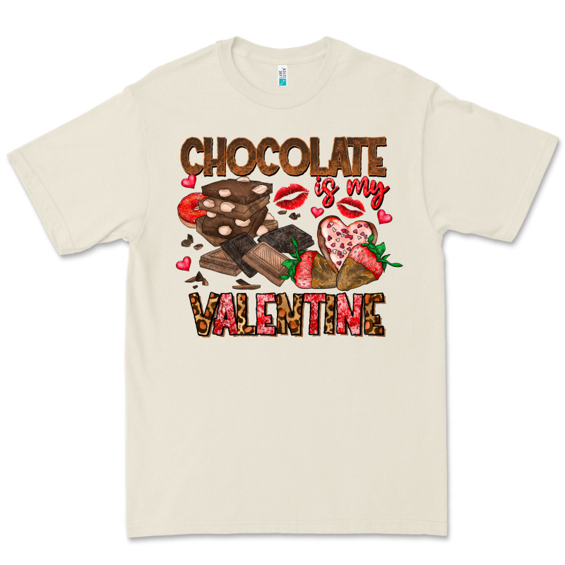 Chcolate Is My Valentine Premium Tee by CowhideDigitalArt | Teevron