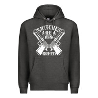 Charcoal Heather Snitches Are A Dying Breed Motorcycle Biker Gun Premium Hoodie - SnappyArt