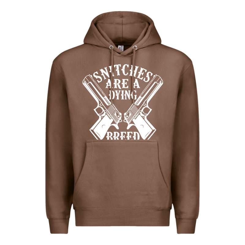 Snitches Are A Dying Breed Motorcycle Biker Gun Premium Hoodie by SnappyArt | Teevron