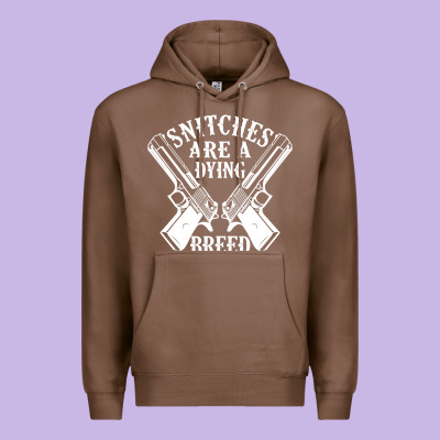 Snitches Are A Dying Breed Motorcycle Biker Gun Premium Hoodie Designed By Snappyart