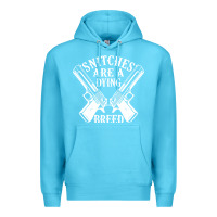 Ocean Blue Snitches Are A Dying Breed Motorcycle Biker Gun Premium Hoodie - SnappyArt