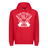 Red Snitches Are A Dying Breed Motorcycle Biker Gun Premium Hoodie - SnappyArt