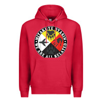Cardinal native american medicine wheel, mitakuye oyasin t shirt Premium Hoodie - SnappyArt