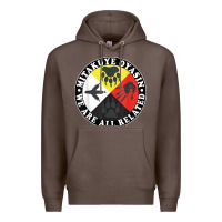 Coffee native american medicine wheel, mitakuye oyasin t shirt Premium Hoodie - SnappyArt