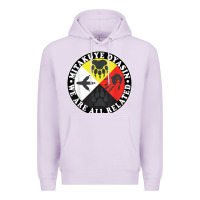 Lilac native american medicine wheel, mitakuye oyasin t shirt Premium Hoodie - SnappyArt