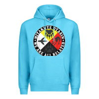 Ocean Blue native american medicine wheel, mitakuye oyasin t shirt Premium Hoodie - SnappyArt