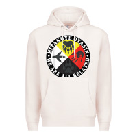 Pale Pink native american medicine wheel, mitakuye oyasin t shirt Premium Hoodie - SnappyArt