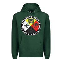 Sports Green native american medicine wheel, mitakuye oyasin t shirt Premium Hoodie - SnappyArt