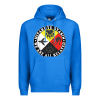 True Royal native american medicine wheel, mitakuye oyasin t shirt Premium Hoodie - SnappyArt