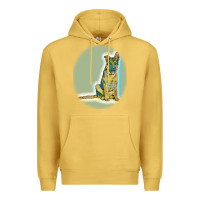 Antique Gold German Shepherd isolated on whot. Premium Hoodie - SnappyArt