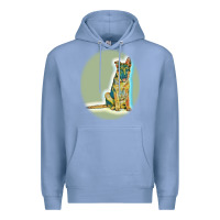 Colony Blue German Shepherd isolated on whot. Premium Hoodie - SnappyArt