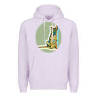 Lilac German Shepherd isolated on whot. Premium Hoodie - SnappyArt