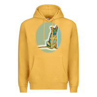 Mustard German Shepherd isolated on whot. Premium Hoodie - SnappyArt
