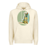 Sandshell German Shepherd isolated on whot. Premium Hoodie - SnappyArt