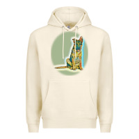 Tofu German Shepherd isolated on whot. Premium Hoodie - SnappyArt