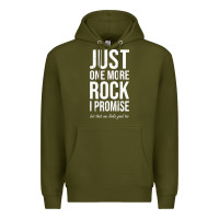 Army Green Rockhounds gear gift Just one more rock funny rockhounding Premium Hoodie - SnappyArt