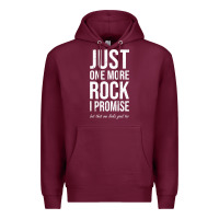 Burgundy Rockhounds gear gift Just one more rock funny rockhounding Premium Hoodie - SnappyArt