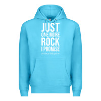 Ocean Blue Rockhounds gear gift Just one more rock funny rockhounding Premium Hoodie - SnappyArt