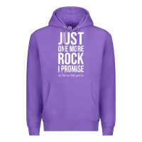 Purple Rockhounds gear gift Just one more rock funny rockhounding Premium Hoodie - SnappyArt