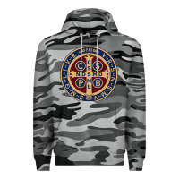 Slate Camo Saint Benedict Medal 1 Premium Hoodie - SnappyArt