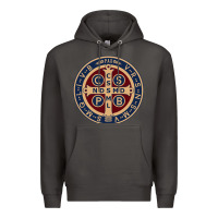 Smoke Saint Benedict Medal 1 Premium Hoodie - SnappyArt