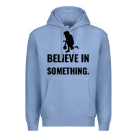 Colony Blue Colin Kaepernick Believe In Something Premium Hoodie - SnappyArt