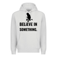 Dove Grey Colin Kaepernick Believe In Something Premium Hoodie - SnappyArt
