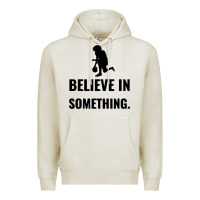 Oatmeal Heather Colin Kaepernick Believe In Something Premium Hoodie - SnappyArt