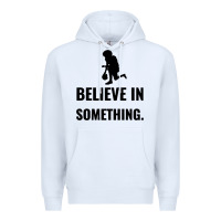 White Colin Kaepernick Believe In Something Premium Hoodie - SnappyArt
