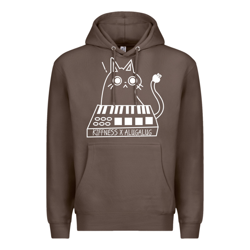 The Kiffness X Alugalug White Cat Classic Premium Hoodie by SnappyArt | Teevron