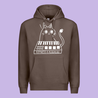 The Kiffness X Alugalug White Cat Classic Premium Hoodie Designed By Snappyart