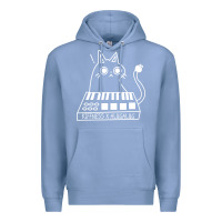 Colony Blue The KIFFNESS X ALUGALUG white cat Classic Premium Hoodie - SnappyArt