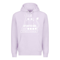 Lilac The KIFFNESS X ALUGALUG white cat Classic Premium Hoodie - SnappyArt