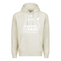 Oatmeal Heather The KIFFNESS X ALUGALUG white cat Classic Premium Hoodie - SnappyArt