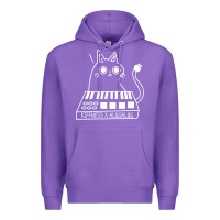 Purple The KIFFNESS X ALUGALUG white cat Classic Premium Hoodie - SnappyArt