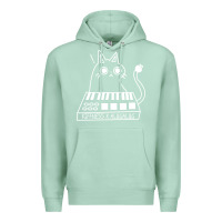 Seafoam The KIFFNESS X ALUGALUG white cat Classic Premium Hoodie - SnappyArt