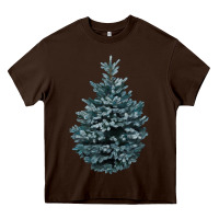 Chocolate Brown Colorado Blue Spruce Heavy Core Tee - RanaPortraitStore
