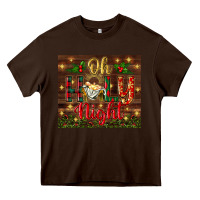 Chocolate Brown oh holy night Heavy Core Tee - BundleAndBundleShop