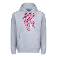Heather Grey pink panther Premium Hoodie - SnappyArt