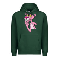 Sports Green pink panther Premium Hoodie - SnappyArt