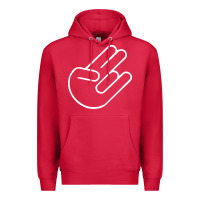 Cardinal shocker hand Premium Hoodie - SnappyArt