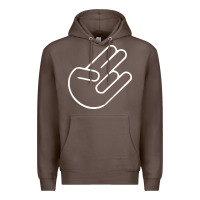 Coffee shocker hand Premium Hoodie - SnappyArt