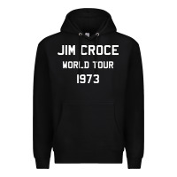 Black Jim Croce World Tour 1973 Premium Hoodie - SnappyArt