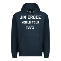 Navy Jim Croce World Tour 1973 Premium Hoodie - SnappyArt