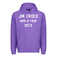 Purple Jim Croce World Tour 1973 Premium Hoodie - SnappyArt