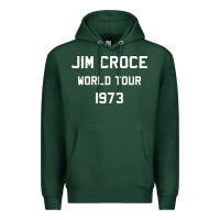 Sports Green Jim Croce World Tour 1973 Premium Hoodie - SnappyArt