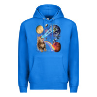 True Royal Fluffy Kitten Shoot Laser Rainbow Space Galaxy, Cat Gifts Premium Hoodie - SnappyArt