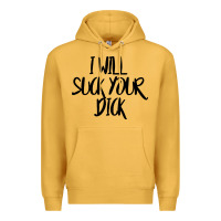 Mustard i will suck your dick Premium Hoodie - FloraArt