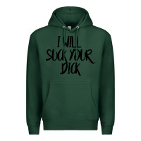 Sports Green i will suck your dick Premium Hoodie - FloraArt